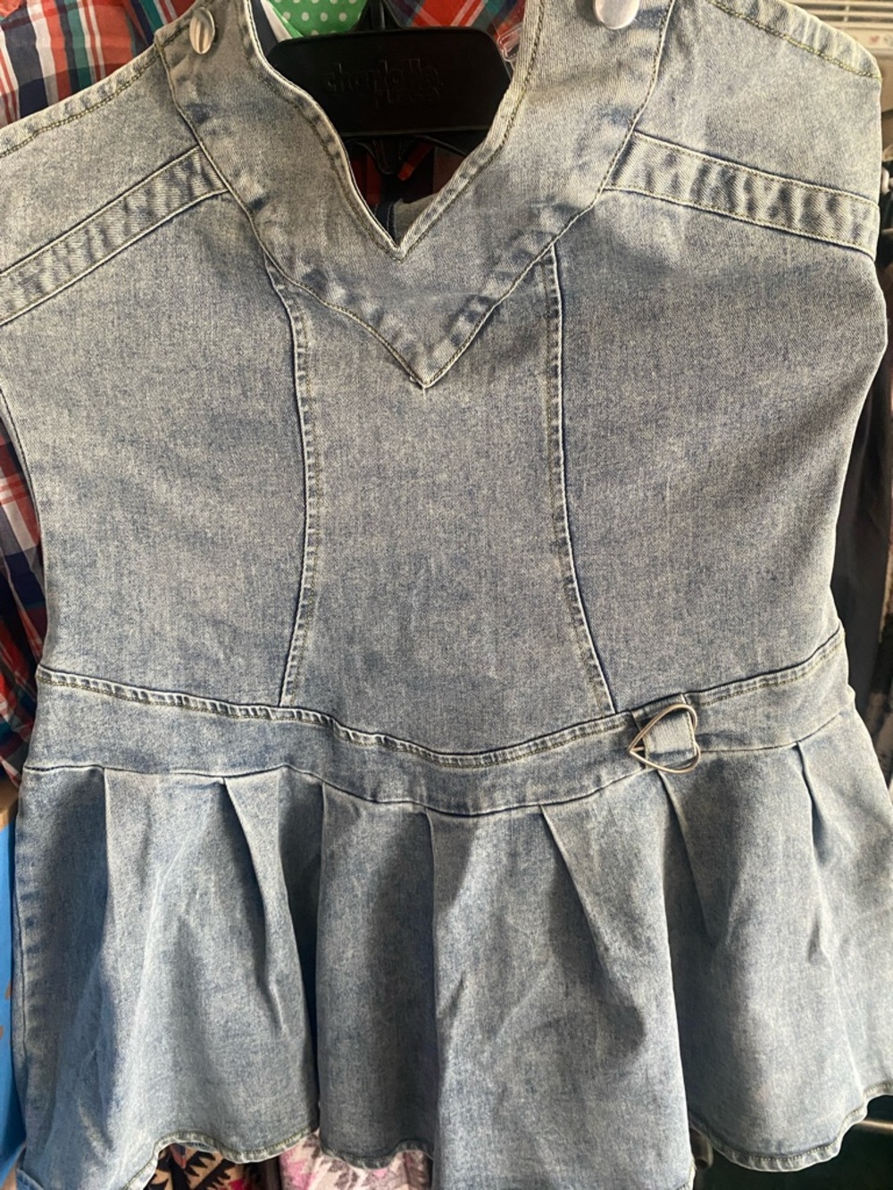 Sleeveless Jean Dress